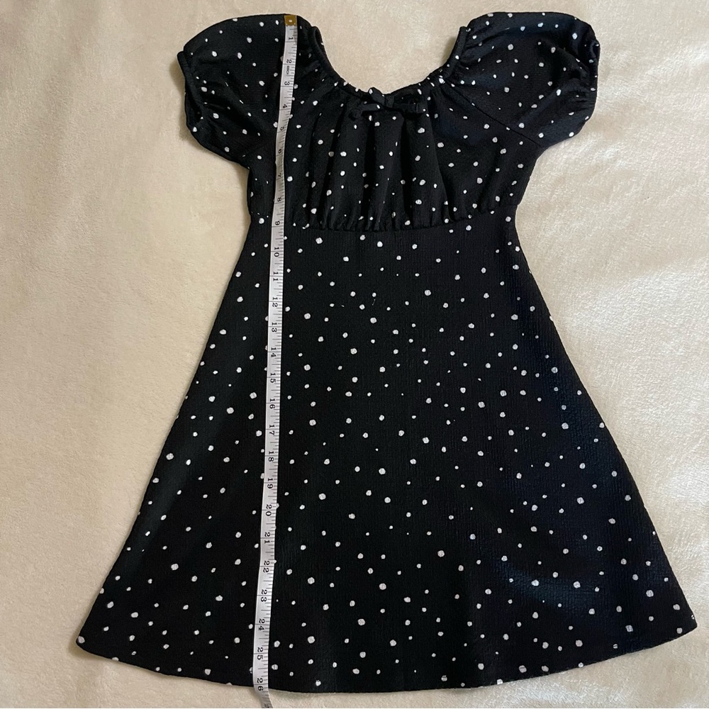Wonder Nation‎ Black and White Polka Dot Dress girls size 6-6x - Picture 5 of 8